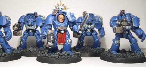 SPACE MARINE TERMINATOR SQUAD by capt mannering