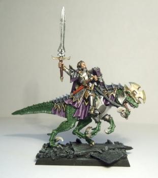 Dark elves dreadlord on coldone by capt mannering