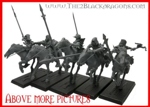 Warhammer fantasy 5 Dunkelelfen Dark elves black riders by Beowahr