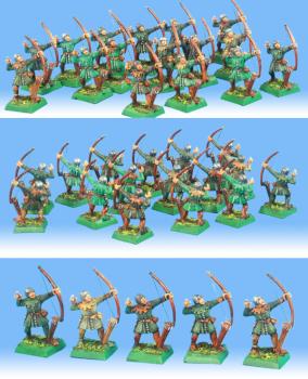 Bretonnian Peasant Bowmen Unit by PeJot