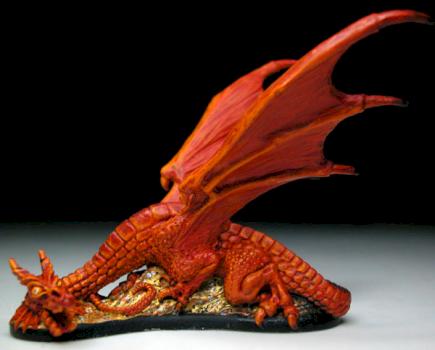 Red Dragon on Hoard by DM of Doom