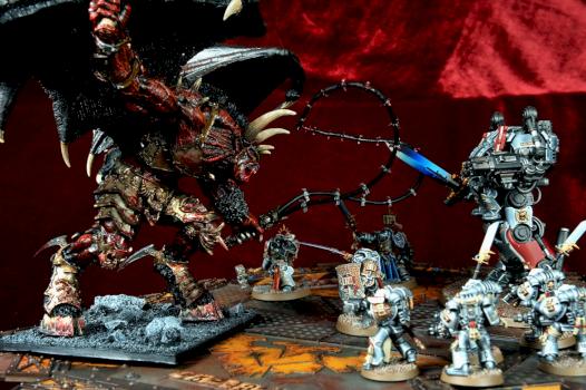 Daemon Lord of Khorne VS Grey Knights by Slydog