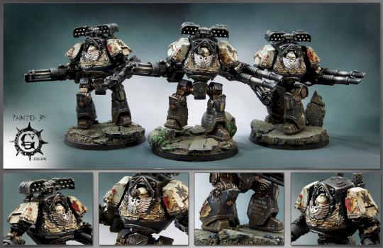 Black Templar Contemptor Dreadnoughts by Painted By-g