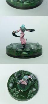 Dancer on water lily by Loki_Arkaniel