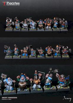 Dwarf Hammerers unit by Szary