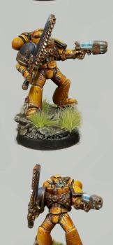 Imperial Fists Sternguard Veteran by HooY