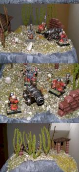 Dwarf cannon crew diorama by Beldin