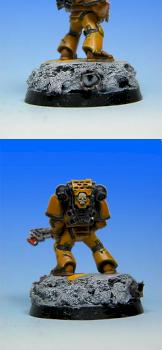 Space Marine Imperial Fists Flamer by andres13