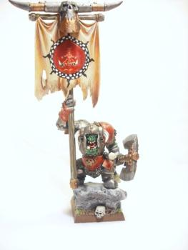 Black Orc Standard Bearer-Silver Youngblood 2010 by Fontane