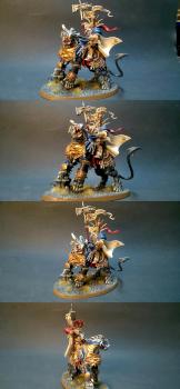 Stormcast Eternal Lord Celestant on Dracoth by mataius