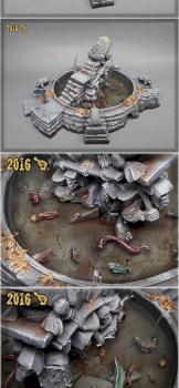 Scar_hand Painting - Mordheim Toad Fountain by Nazroth by Nazroth