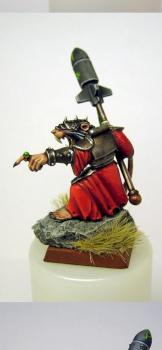 Skaven Warlock Engineer with Doom Rocket (conversion) by pesa