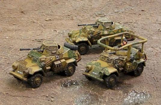 Flames of War German Armoured Car Platoon by ancient god