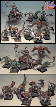 orc army, 11 minis on ebay by armees de gehenne2