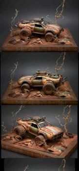 Gaslands Diorama by tittlemanscrest84