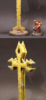 Scratch built menoth objective marker by pip