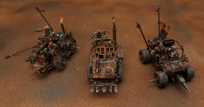 Necromunda Ash Waste Buggies by WorkingStiff