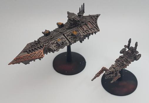 Battlfleet gothic Chaos cruiser by AJ Tudor