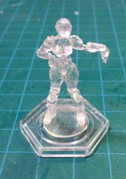 Clear cast Dreadball Refbot by burbidge