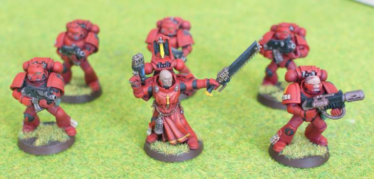 Blood Angels Tactical Squad by Lesrac