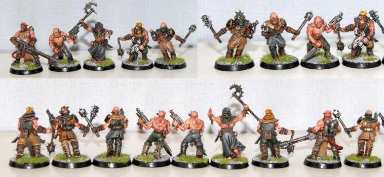 Dark Vengeance CSM Cultists with close combat weapons 2 by Brush of War Studio