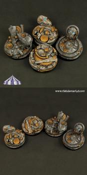 Robotic Gear 40mm round bases by Aspen_of_Ocean