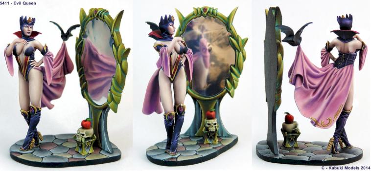 Evil Queen - Kabuki Models Big Sisters Fairy Tales pin-up by KABUKI MODELS