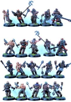 Dark Vengeance CSM Cultists with close combat weapons 1 by Brush of War Studio