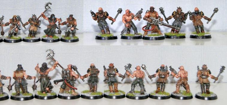 Dark Vengeance CSM Cultists with close combat weapons 3 by Brush of War Studio