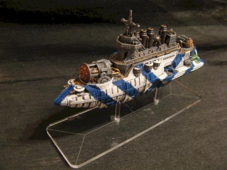 La Rochelle class battleship (Dystopian Wars) by Messerkopf