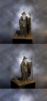 Gandalf at Moria's gate by PintorDeMiniaturas