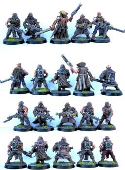 Dark Vengeance CSM Cultists with autoguns 1 by Brush of War Studio