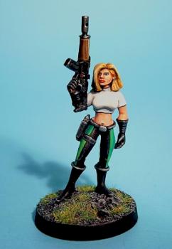 Danger Girl - Copplestone Future Wars mini by Rob Jedi