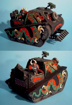 Chaos Marine Vindicator tank by Rob Jedi