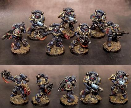 Crimson Fists Space Marines (Sternguard) by Dante77