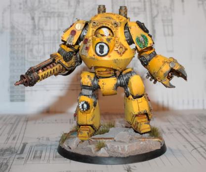 pre- heresy Imperial fists Contemptor by the damned artificer