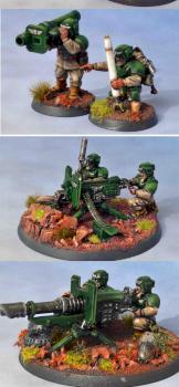 Warhammer 40K Imperial Guard Cadian Heavy Weapon Squad by gaspert