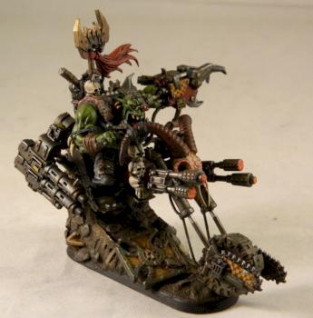 Ork Warboss on Warbike by popg0estheworld