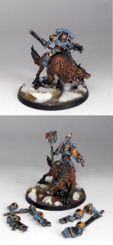 Space Wolves Thunder Wolf Cavalry by Wickedcarrot