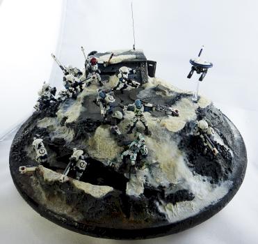 Evacuation!! Tau diorama by The 2 Black Dragons