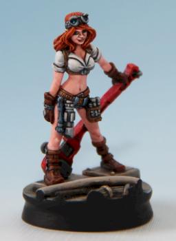 Maelee the Mechanic (bombshell miniatures - Counterblast) by Astorderire