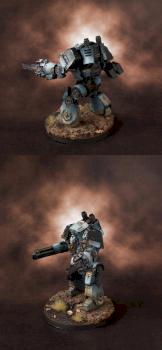 Luna Wolves Relic Contemptor Dreadnought by highelf