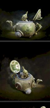 Goblin & the Steampunk Teapot by Anastasios