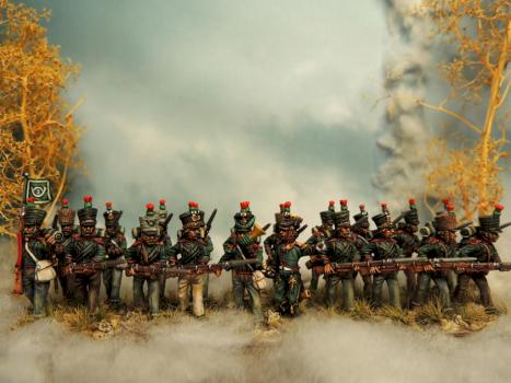 28 mm Saxon light infantry by Thau