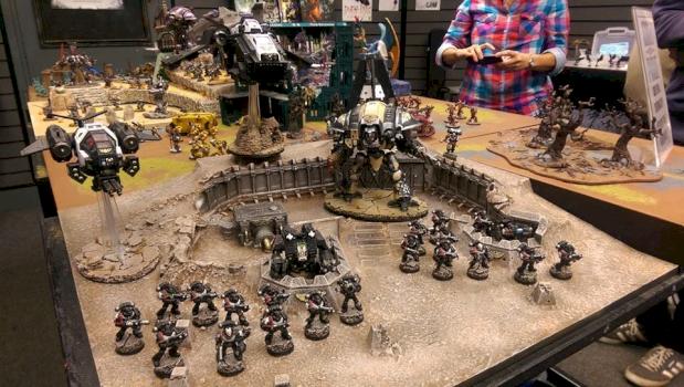 Raven guard force with Imperial Knight attachment by redwombat8432