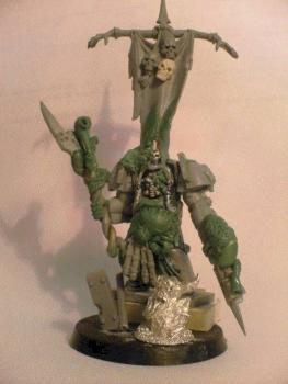 Nurgle/Death Guard Sorcerer in Terminator Amour (WIP) by Plaguelord