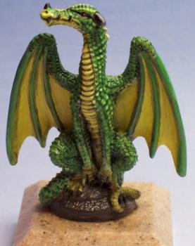 Tiny dragon : Green and yellow by StillLifeMiniatures