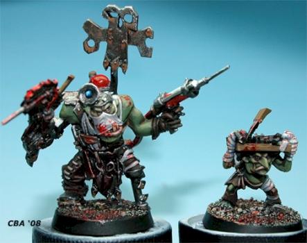 Ork painboy with Grot by CBA