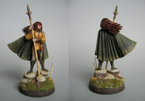 "Alariel" - Female Ranger with Spear by Shades