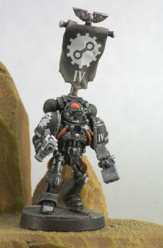 Iron Hands Veteran Sergeant by griffongames